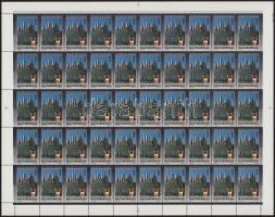 1993 Europa CEPT teljes ívsor, a jobb oldali sarokívszélen fent nyomdajelzés