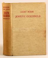 Curt Riess: Joseph Goebbels. Eine Biographie. Baden-Baden, 1950, Dreieck. Német nyelven. Kiadói egés...