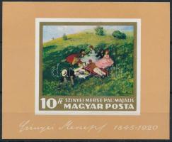 1966 Festmények (I.) vágott blokk (4.000)