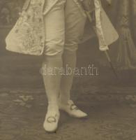 ca 1901 Fedák Sári (1879-1955) színésznő, mint Bob herceg, keményhátú kabinetfotó Strelisky műterméb...