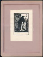 Einczinger Ferenc (1879-1950): Ex libris terv és hozzá tartozó ex libris, valamint egy további ex li...