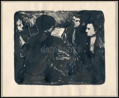 Einczinger Ferenc (1879-1950), össz. 3 db mű: Ex libris Einczinger Sándor terv és hozzá tartozó ex l...