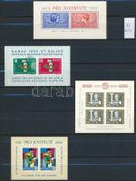 Svájc 1937-1962 4 db blokk (Mi EUR 73.-)