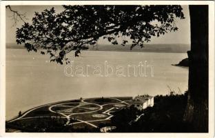 1937 Tihany, József főhercegi kastély a kolostortól, Dr. Vigyázó János felvétele (EK)