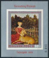 1970 Festmények (IX.) vágott blokk (ujjlenyomat / fingerprint)