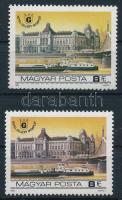 1984 Duna-parti szállodák Budapesten 8Ft 2 eltérő színű bélyeg