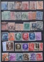 Vegyes nyugat-európai bélyegek 16 lapos közepes Philux berakóban