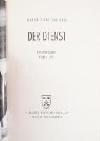 Reinhard Gehlen: Der Dienst. Erinnerungen 1942-1971. Mainz - Wiesbaden,1971, Hase &amp; Koehler....