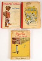 3 db - Gaál Mózes: Mackó Dani. Bp., Singer és Wolfner. + Kästner, Erich: Gyurka és a detektívek. Bp., Révai. + Sebők Zsigmond: Mackó úr újabb utazásai. Bp., Singer és Wolfner. Félvászon kötésben, viseltes állapotban.