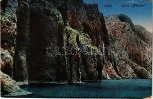 1918 Knin, Krka, Klisure / gorge, boat (wet damage)