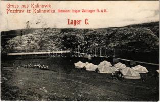 1910 Kalinovik, Kalinovika; Lager C. Manöver Lager Zeltlager A. &amp; B. / Camp C. Maneuver Camp