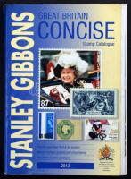 Stanley Gibbons Great Britain Concise stamp catalogue 2013, erősen használt állapotban