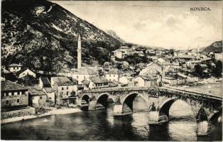 Konjic, Konjica; bridge, mosque. Verlag Albert Thier