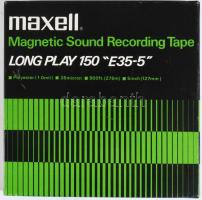 Maxell Long Play 150 "E35-5" 127 mm-es magnószalag, eredeti csomagolásában, új állapotban