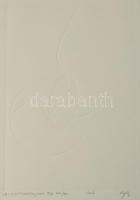 Kovács Tamás László (1964-2020): E = mxc2, 2007. Száraznyomat, papír, jelzett, művészpéldány E/A XIV./XV. számozással. 25x17 cm