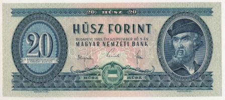 1965. 20Ft "C 353 025373" T:UNC / Hungary 1965. 20 Forint "C 353 025373" C:UNC
...