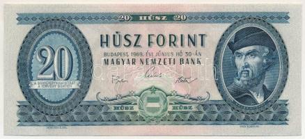 1969. 20Ft "C 555 151878" T:UNC / Hungary 1969. 20 Forint "C 555 151878" C:UNC
...