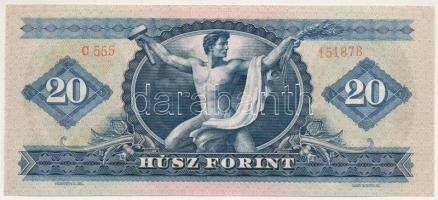 1969. 20Ft "C 555 151878" T:UNC / Hungary 1969. 20 Forint "C 555 151878" C:UNC
...