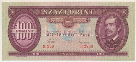 1960. 100Ft "B 359 072289" T:UNC / Hungary 1960. 100 Forint "B 359 072289" C:UNC...