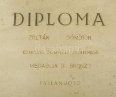 Olaszország 1960. Olimpiai Bronz díjérem, a sportág "PALLANUOTO" (Vízilabda) megjelöléséve...