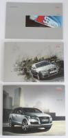 2005-2006 Audi prospektusok: Audi A3, Audi S Line, Audi Q7. Német nyelven. Gazdag képanyaggal illusztrált. Kiadói papírkötések.