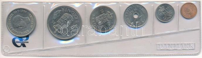 Dánia 1986. 5ö -10K (6xklf) forgalmi sor fóliatokban T:UNC
Denmark 1986. 5 Öre -10 Kroner (6xdiff) ...