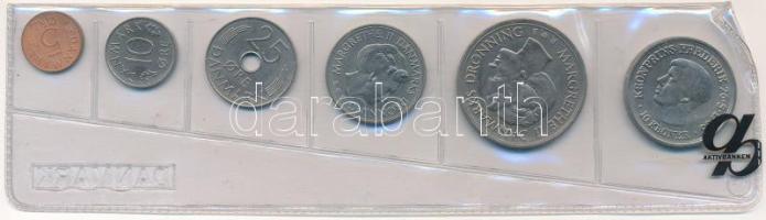 Dánia 1986. 5ö -10K (6xklf) forgalmi sor fóliatokban T:UNC Denmark 1986. 5 Öre -10 Kroner (6xdiff) coin set in foil packaging C:UNC