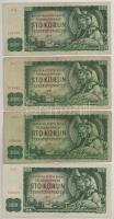 Csehszlovákia 1961. 100K (8x) T:F,VG
Czechoslovakia 1961. 100 Korun (8x) C:F,VG
Krause 91.b