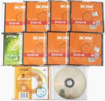 10 darab bontatlan írható DVD