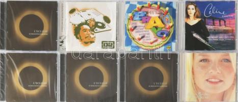 24 darab zenei CD, bontatlanokkal, közte Kid Rock, Elton John, Emma Bunton, Celine Dion, Vaya Con Di...