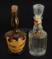 2 darab italos üveg. Cherry Brandy, Club 99, m: 26 cm alatt