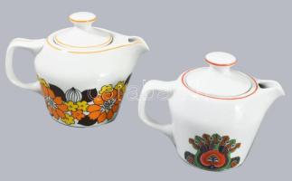 2 darab Hollóházi kávéfőző kiöntő, jelzett, hibátlan, m. 11-12 cm