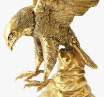 Nagyméretű bronz sas szobor, m: 52 cm