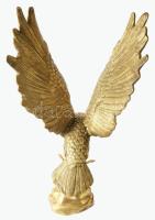 Nagyméretű bronz sas szobor, m: 52 cm