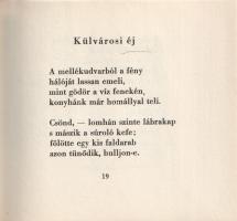 József Attila: 
Külvárosi éj. Illusztrálta Szántó Piroska. (Számozott.)
(Budapest), 1960. Magyar H...