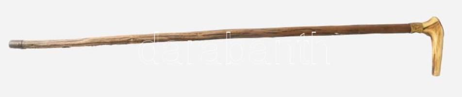 Sétabot, agancs fogóval, h: 85 cm