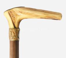 Sétabot, agancs fogóval, h: 85 cm