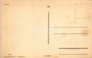 Nagyszerű ez a friss vidéki levegő! Pomayer Gyula, Képzőművészeti Alap / Hungarian humour art postca...