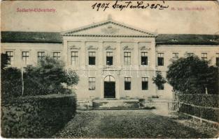 1907 Székelyudvarhely, Odorheiu Secuiesc; M. kir. állami főreáliskola. Dragomán kiadása / school (EK)