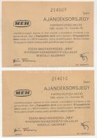 1985. "Ajándéksorsjegy - Papírgyűjtési Akció" az Észak-Magyarországi "MÉH" Nyers...