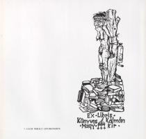 Magyar kisgrafika 1970. A XIII. Ex Libris Kongresszus ajándékmappája, 37 kisgrafikával. (Számozott.)...