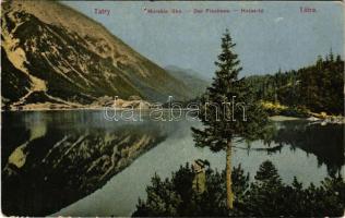 1911 Tátra, Magas-Tátra, Vysoké Tatry; Halas-tó. Feitzinger Ed. No. 1034. / Morskie Oko / Der Fischsee / lake (lyukak / pinholes)