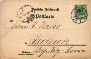 1898 Görlitz, Kaiserkrutz (Hauptwache), Denkmal des Prinzen Friedrich Carl von Preussen, Kaserne. Ge...