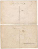 Iharos - 6 db RÉGI fotólap: italozó társaság. photo