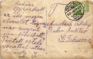 1913 Keszthely, fürdőzők. photo (fa)