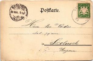 1899 Kornberg (Schönwald), Vorsuchhütte, Aussichtsturm, Brunnen. J. Senfft / restaurant, lookout tow...