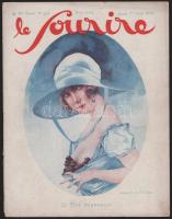 1926 Le Sourire francia erotikus art deco magazin október elsejei száma, Pépin, Lorenzi, Chazelle stb. színes grafikáival