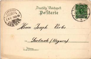 1898 Luckenwalde; Post, Markt, St. Jacobi. Verlag Rob. Zacharias / post office, market square, churc...