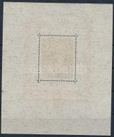 Liechtenstein 1934 Vaduz blokk Mi 1 postatiszta, gombostű fejnyi sárgás folt a keret bal felső részé...