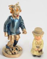 4 darab rezin szobor, hibátlan, m: 15,5 cm alatt